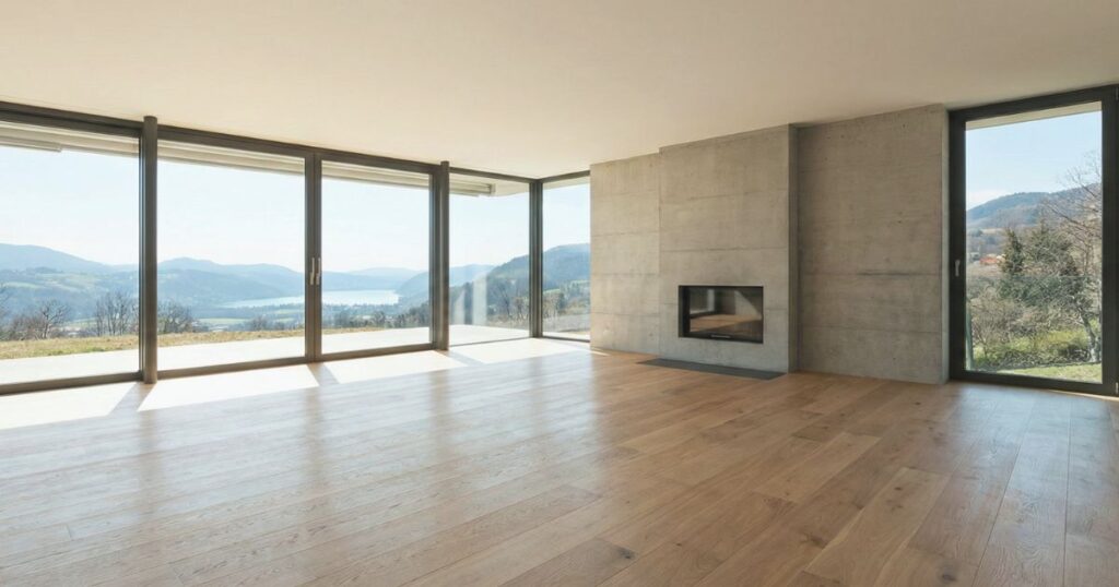 Světlý interiér bytu s výhledem, který je ideálním kandidátem pro prodej v realitní aukci.